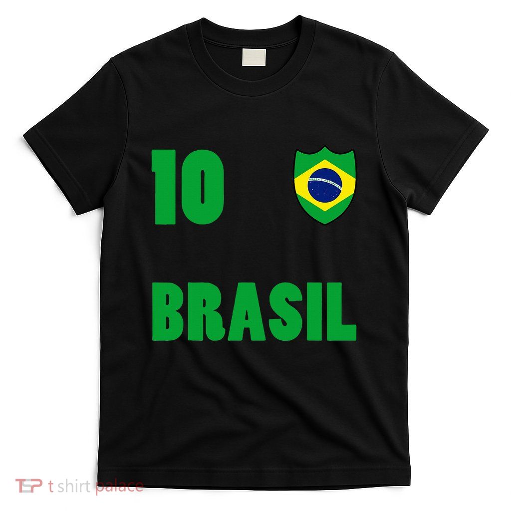Brazil Flag Number 10 Brasil T-Shirt