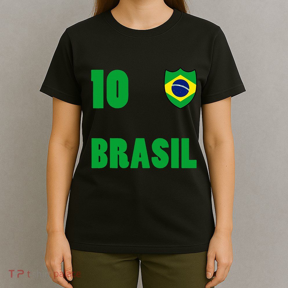 Brazil Flag Number 10 Brasil T-Shirt