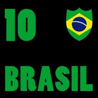 Brazil Flag Number 10 Brasil Drawstring Bag