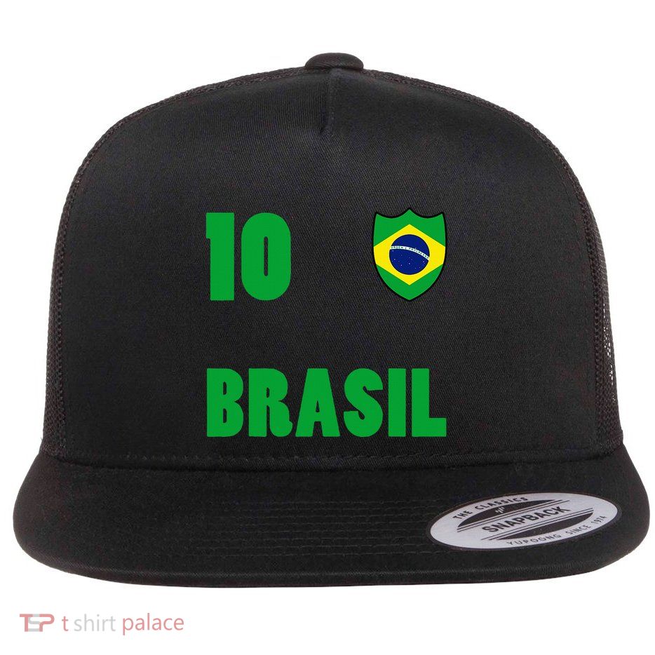 Brazil Flag Number 10 Brasil Flatbill Hat