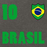 Brazil Flag Number 10 Brasil Cotton Canvas Backpack