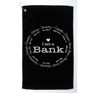 Bank Family Name Mom Name Mothers Day Gift Platinum Collection Golf Towel