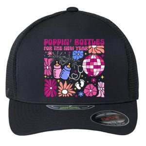 Boho Floral Nicu Crew Nurse Poppin Bottles For The New Year Flexfit Unipanel Trucker Cap