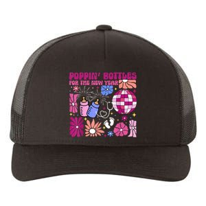 Boho Floral Nicu Crew Nurse Poppin Bottles For The New Year Yupoong Adult 5-Panel Trucker Hat