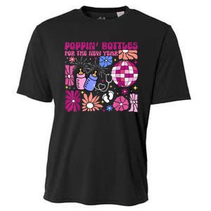 Boho Floral Nicu Crew Nurse Poppin Bottles For The New Year Cooling Performance Crew T-Shirt