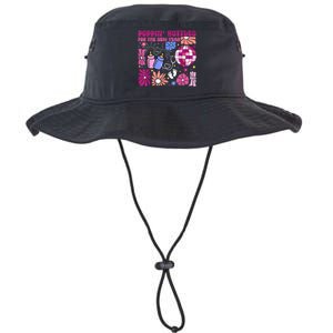 Boho Floral Nicu Crew Nurse Poppin Bottles For The New Year Legacy Cool Fit Booney Bucket Hat