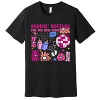 Boho Floral Nicu Crew Nurse Poppin Bottles For The New Year Premium T-Shirt