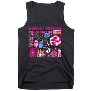 Boho Floral Nicu Crew Nurse Poppin Bottles For The New Year Tank Top