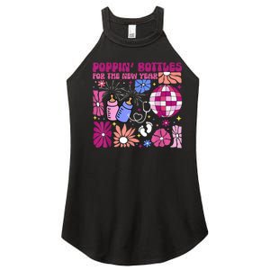 Boho Floral Nicu Crew Nurse Poppin Bottles For The New Year Women's Perfect Tri Rocker Tank