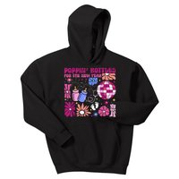 Boho Floral Nicu Crew Nurse Poppin Bottles For The New Year Kids Hoodie