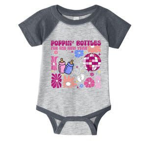 Boho Floral Nicu Crew Nurse Poppin Bottles For The New Year Infant Baby Jersey Bodysuit