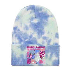 Boho Floral Nicu Crew Nurse Poppin Bottles For The New Year Tie Dye 12in Knit Beanie