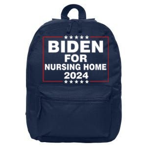 Biden For Nursing Home 2024 16 in Basic Backpack