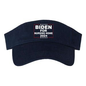 Biden For Nursing Home 2024 Valucap Bio-Washed Visor