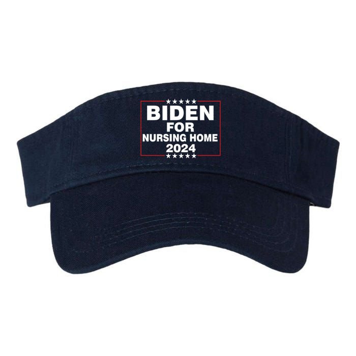 Biden For Nursing Home 2024 Valucap Bio-Washed Visor