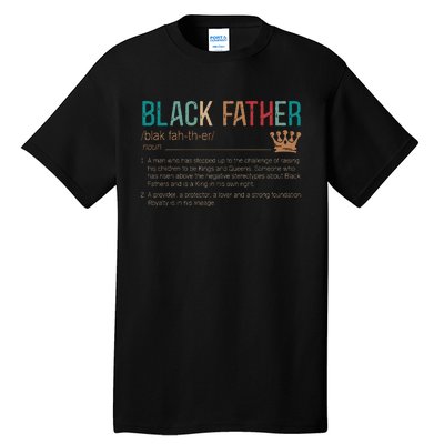 Black Father Noun Father Day Gifts Classic Tall T-Shirt