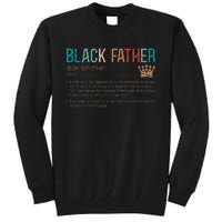 Black Father Noun Father Day Gifts Classic Tall Sweatshirt