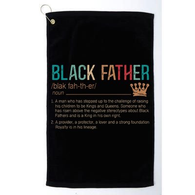Black Father Noun Father Day Gifts Classic Golf Towel