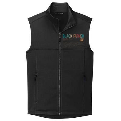 Black Father Noun Father Day Gifts Classic Collective Smooth Fleece Vest