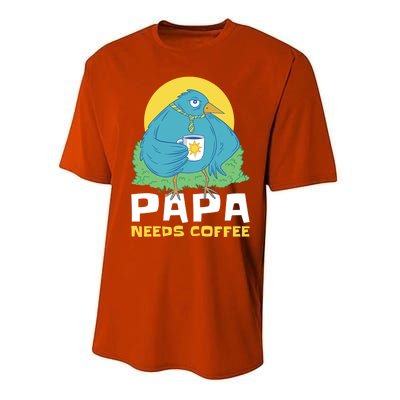 Bird Father Needs Coffee For Fathersday Gift Performance Sprint T-Shirt