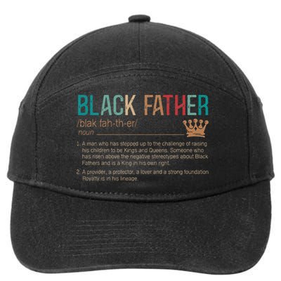 Black Father Noun Father Day Gifts Classic 7-Panel Snapback Hat