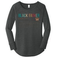 Black Father Noun Father Day Gifts Classic Women's Perfect Tri Tunic Long Sleeve Shirt