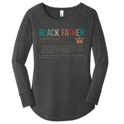 Black Father Noun Father Day Gifts Classic Women's Perfect Tri Tunic Long Sleeve Shirt