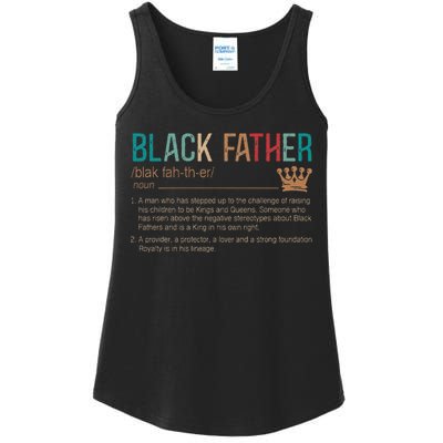 Black Father Noun Father Day Gifts Classic Ladies Essential Tank