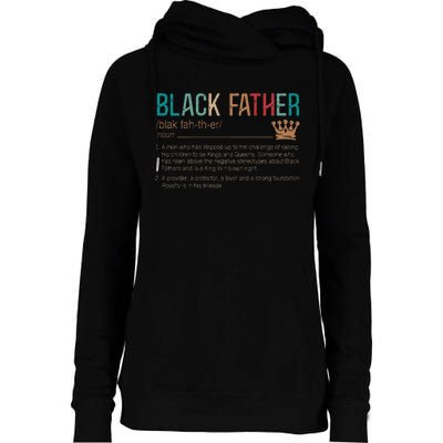 Black Father Noun Father Day Gifts Classic Womens Funnel Neck Pullover Hood