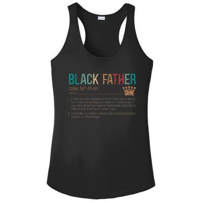 Black Father Noun Father Day Gifts Classic Ladies PosiCharge Competitor Racerback Tank