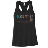 Black Father Noun Father Day Gifts Classic Women's Racerback Tank