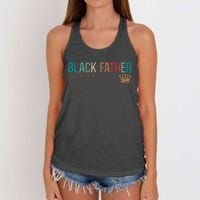 Black Father Noun Father Day Gifts Classic Women's Knotted Racerback Tank