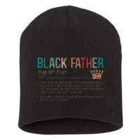 Black Father Noun Father Day Gifts Classic Short Acrylic Beanie