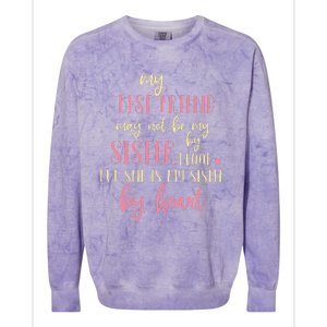 Best Friend Not By Blood But Buy Heart BFF Best Friend Colorblast Crewneck Sweatshirt