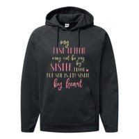 Best Friend Not By Blood But Buy Heart BFF Best Friend Performance Fleece Hoodie