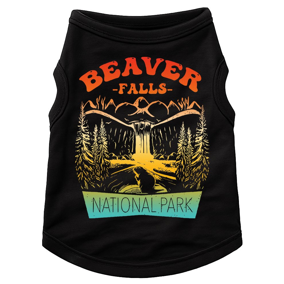 Beaver Falls National Park Vintage Design Doggie Tank