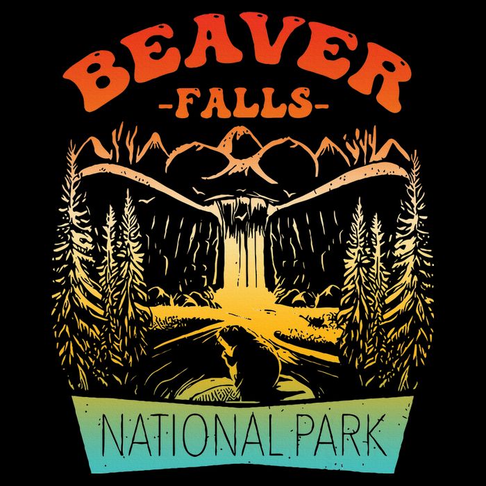 Beaver Falls National Park Vintage Design Doggie Tank