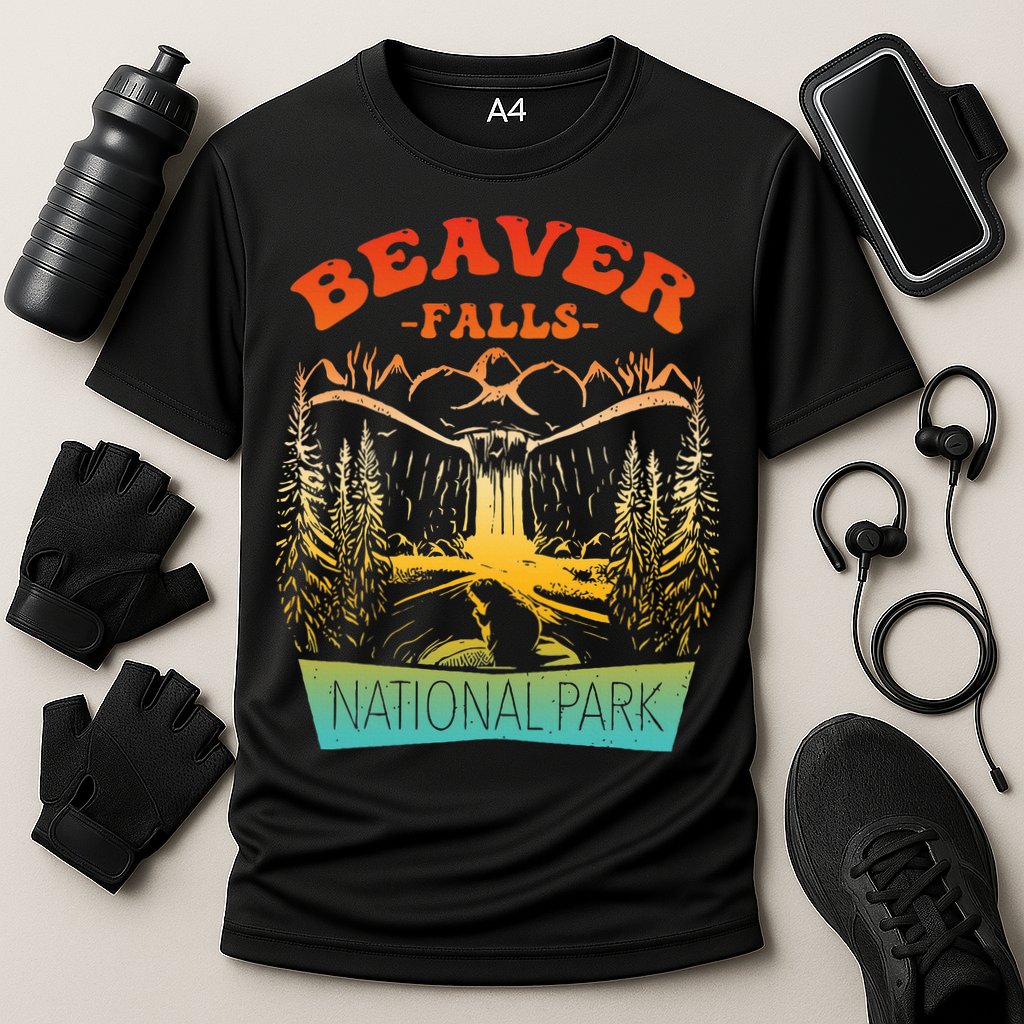 Beaver Falls National Park Vintage Design Performance Shirt