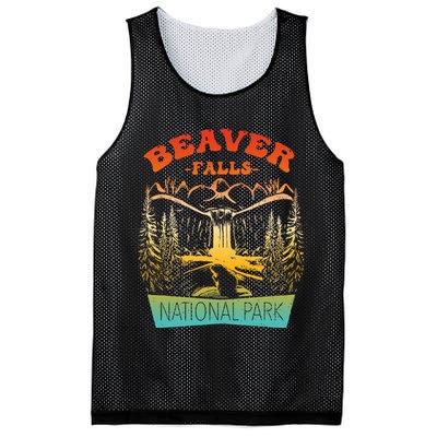 Beaver Falls National Park Vintage Design Mesh Reversible Basketball Jersey Tank