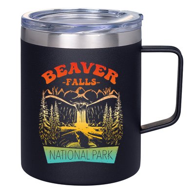 Beaver Falls National Park Vintage Design 12oz Stainless Steel Coffee Mug