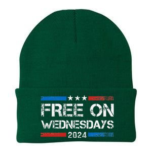 Biden Free On Wednesdays Us Flag Knit Cap Winter Beanie