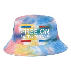 Biden Free On Wednesdays Us Flag Tie Dye Newport Bucket Hat