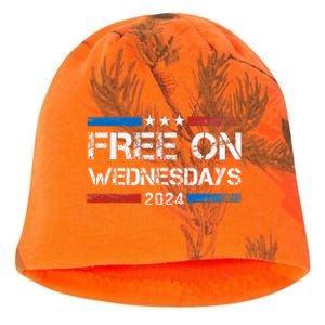 Biden Free On Wednesdays Us Flag Kati - Camo Knit Beanie