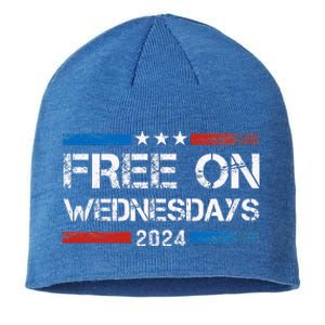 Biden Free On Wednesdays Us Flag Sustainable Beanie