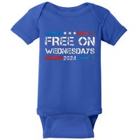 Biden Free On Wednesdays Us Flag Baby Bodysuit