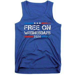 Biden Free On Wednesdays Us Flag Tank Top