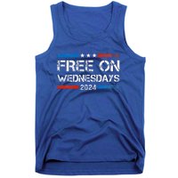 Biden Free On Wednesdays Us Flag Tank Top