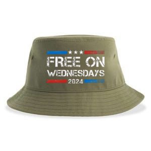 Biden Free On Wednesdays Us Flag Sustainable Bucket Hat