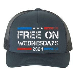 Biden Free On Wednesdays Us Flag Yupoong Adult 5-Panel Trucker Hat