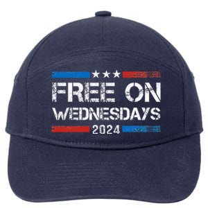 Biden Free On Wednesdays Us Flag 7-Panel Snapback Hat